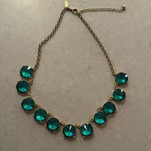 Emerald and gold chunky chocker